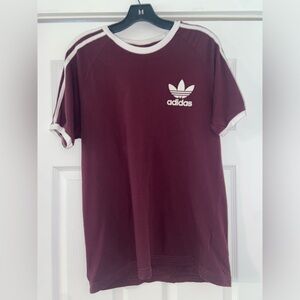 Adidas Originals Tre-foil T-Shirt Burgundy, Size Large